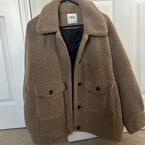 EUC Zara Teddy Coat